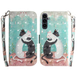 Custodia per telefono in pelle con flip orizzontale colorata 3D, For Samsung Galaxy S26 5G, For Samsung Galaxy S25 FE 5G