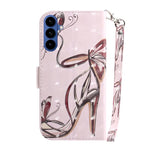 Custodia per telefono in pelle con flip orizzontale colorata 3D, For Samsung Galaxy S26 5G, For Samsung Galaxy S25 FE 5G