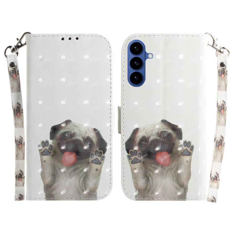 Custodia per telefono in pelle con flip orizzontale colorata 3D, For Samsung Galaxy S26 5G, For Samsung Galaxy S25 FE 5G