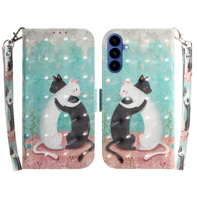 Custodia per telefono in pelle con flip orizzontale colorata 3D, For Samsung Galaxy S26 5G, For Samsung Galaxy S25 FE 5G