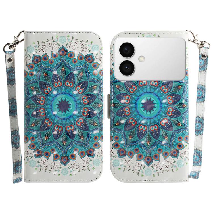 Custodia per telefono in pelle con flip orizzontale colorata 3D, For Samsung Galaxy S26 Edge 5G, For Samsung Galaxy S26 Ultra 5G