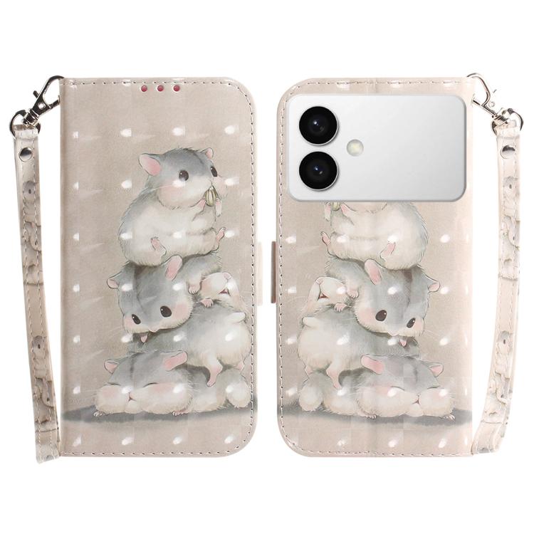 Custodia per telefono in pelle con flip orizzontale colorata 3D, For Samsung Galaxy S26 Edge 5G, For Samsung Galaxy S26 Ultra 5G