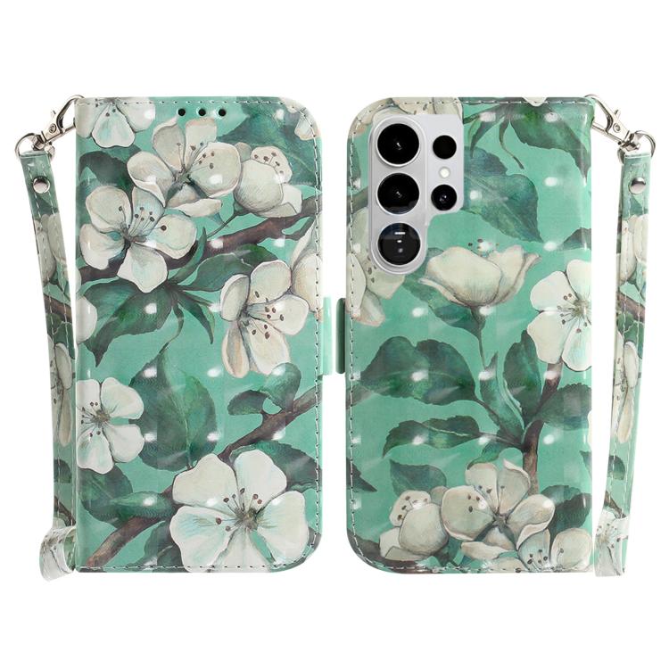 Custodia per telefono in pelle con flip orizzontale colorata 3D, For Samsung Galaxy S26 Edge 5G, For Samsung Galaxy S26 Ultra 5G