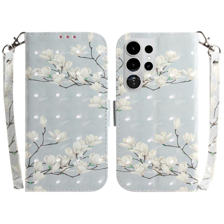 Custodia per telefono in pelle con flip orizzontale colorata 3D, For Samsung Galaxy S26 Edge 5G, For Samsung Galaxy S26 Ultra 5G