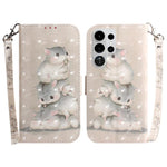 Custodia per telefono in pelle con flip orizzontale colorata 3D, For Samsung Galaxy S26 Edge 5G, For Samsung Galaxy S26 Ultra 5G