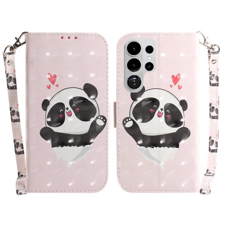 Custodia per telefono in pelle con flip orizzontale colorata 3D, For Samsung Galaxy S26 Edge 5G, For Samsung Galaxy S26 Ultra 5G