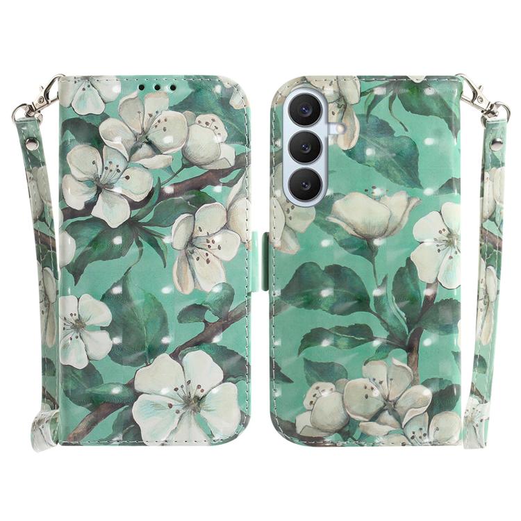 Custodia per telefono in pelle con flip orizzontale colorata 3D, For Galaxy S26 FE 5G, For Samsung Galaxy S26+ 5G