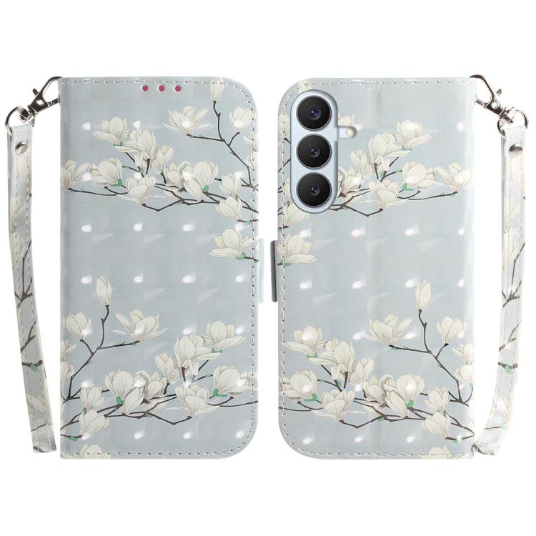 Custodia per telefono in pelle con flip orizzontale colorata 3D, For Galaxy S26 FE 5G, For Samsung Galaxy S26+ 5G