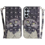 Custodia per telefono in pelle con flip orizzontale colorata 3D, For Galaxy S26 FE 5G, For Samsung Galaxy S26+ 5G