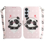Custodia per telefono in pelle con flip orizzontale colorata 3D, For Galaxy S26 FE 5G, For Samsung Galaxy S26+ 5G