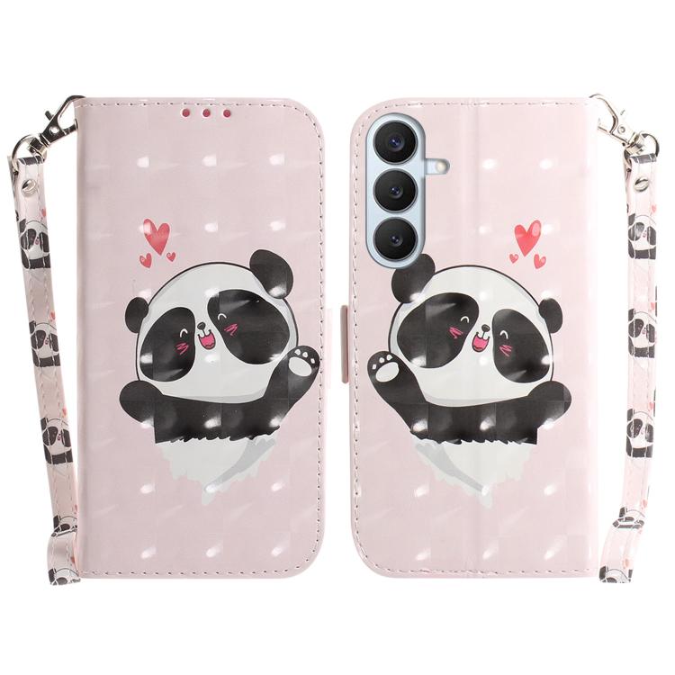 Custodia per telefono in pelle con flip orizzontale colorata 3D, For Galaxy S26 FE 5G, For Samsung Galaxy S26+ 5G
