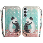 Custodia per telefono in pelle con flip orizzontale colorata 3D, For Galaxy S26 FE 5G, For Samsung Galaxy S26+ 5G