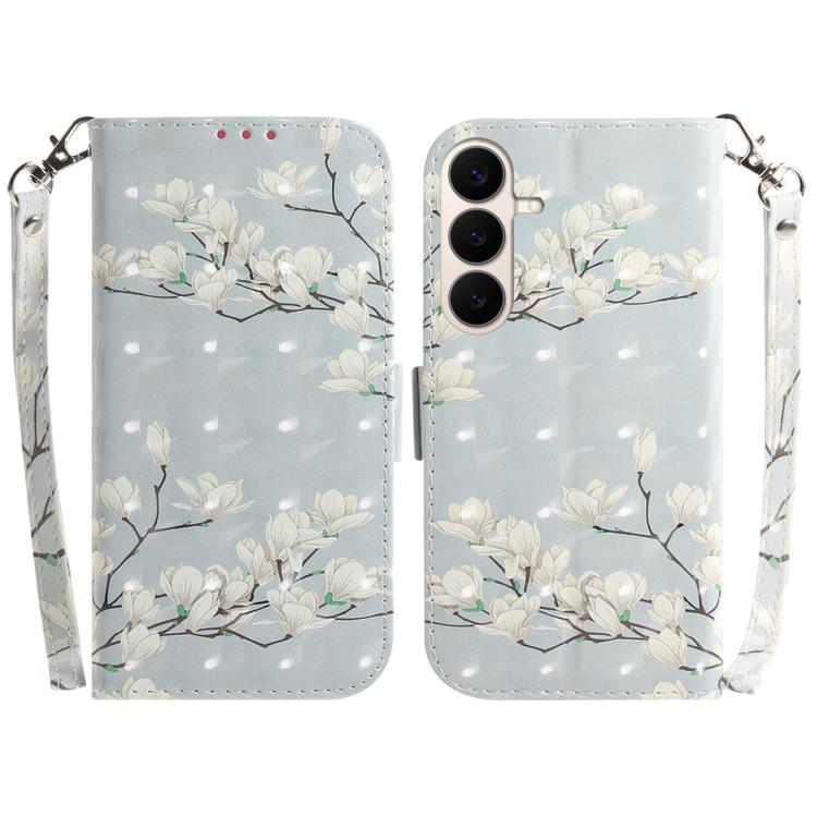 Custodia per telefono in pelle con flip orizzontale colorata 3D, For Galaxy S26 FE 5G, For Samsung Galaxy S26+ 5G