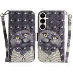 Custodia per telefono in pelle con flip orizzontale colorata 3D, For Galaxy S26 FE 5G, For Samsung Galaxy S26+ 5G