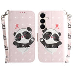 Custodia per telefono in pelle con flip orizzontale colorata 3D, For Galaxy S26 FE 5G, For Samsung Galaxy S26+ 5G