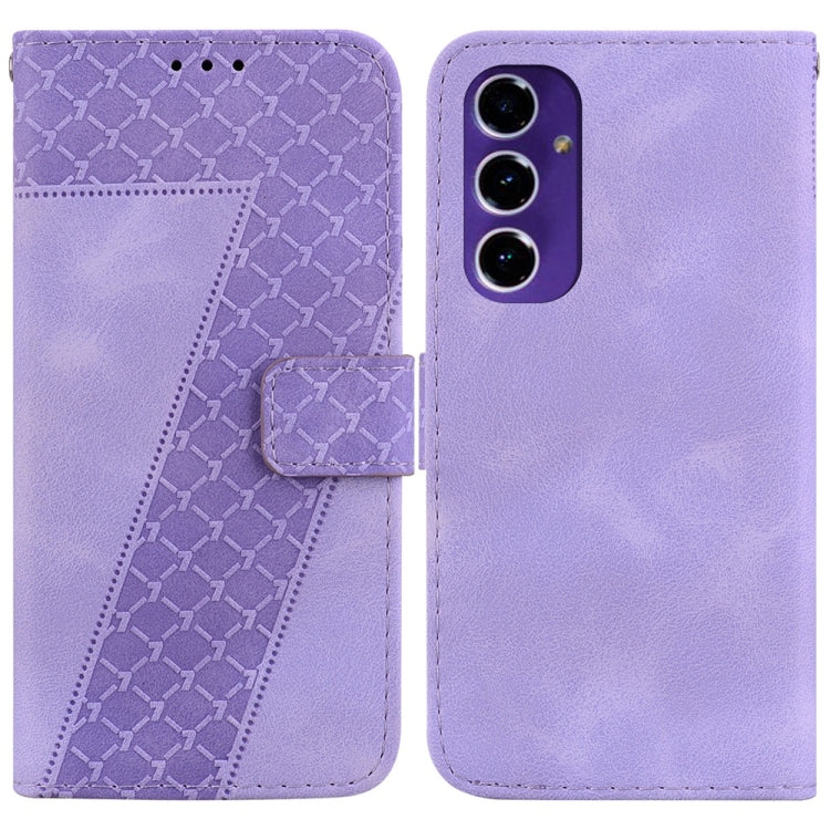 Custodia per telefono in pelle goffrata a sette forme, For Samsung Galaxy S25 Ultra 5G, For Samsung Galaxy S24 FE 5G