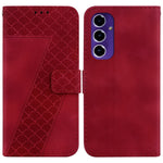 Custodia per telefono in pelle goffrata a sette forme, For Samsung Galaxy S25 Ultra 5G, For Samsung Galaxy S24 FE 5G