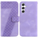 Custodia per telefono in pelle goffrata a sette forme, For Samsung Galaxy S25 FE 5G, For Samsung Galaxy S25 Edge 5G, For Samsung Galaxy S25 5G, For Samsung Galaxy S25+ 5G