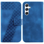 Custodia per telefono in pelle goffrata a sette forme, For Samsung Galaxy S25 FE 5G, For Samsung Galaxy S25 Edge 5G, For Samsung Galaxy S25 5G, For Samsung Galaxy S25+ 5G