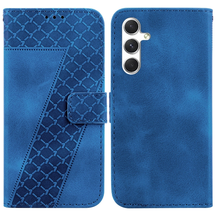 Custodia per telefono in pelle goffrata a sette forme, For Samsung Galaxy S25 FE 5G, For Samsung Galaxy S25 Edge 5G, For Samsung Galaxy S25 5G, For Samsung Galaxy S25+ 5G