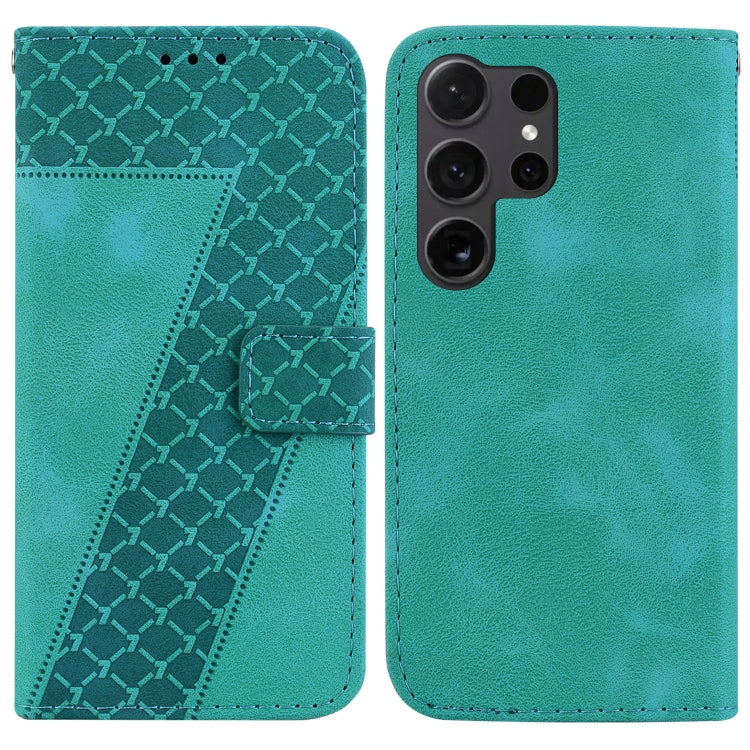 Custodia per telefono in pelle goffrata a sette forme, For Samsung Galaxy S25 Ultra 5G, For Samsung Galaxy S24 FE 5G