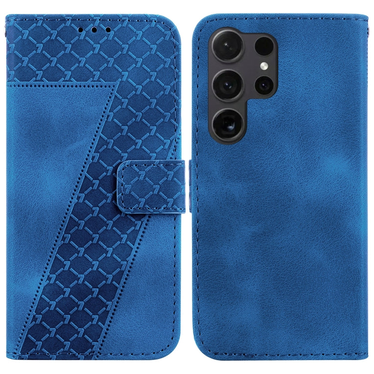 Custodia per telefono in pelle goffrata a sette forme, For Samsung Galaxy S25 Ultra 5G, For Samsung Galaxy S24 FE 5G