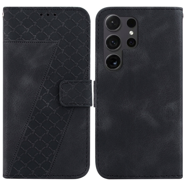 Custodia per telefono in pelle goffrata a sette forme, For Samsung Galaxy S25 Ultra 5G, For Samsung Galaxy S24 FE 5G