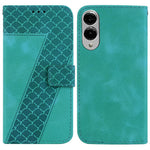 Custodia per telefono in pelle goffrata a sette forme, For Samsung Galaxy S25 FE 5G, For Samsung Galaxy S25 Edge 5G, For Samsung Galaxy S25 5G, For Samsung Galaxy S25+ 5G