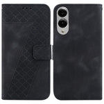 Custodia per telefono in pelle goffrata a sette forme, For Samsung Galaxy S25 FE 5G, For Samsung Galaxy S25 Edge 5G, For Samsung Galaxy S25 5G, For Samsung Galaxy S25+ 5G
