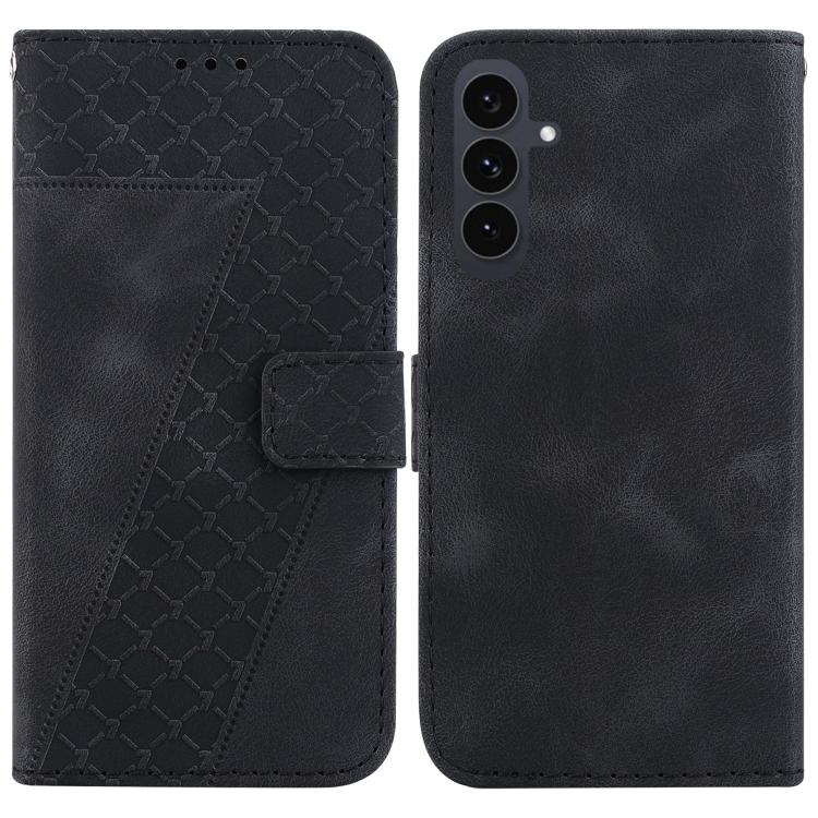 Custodia per telefono in pelle goffrata a sette forme, For Samsung Galaxy S25 FE 5G, For Samsung Galaxy S25 Edge 5G, For Samsung Galaxy S25 5G, For Samsung Galaxy S25+ 5G