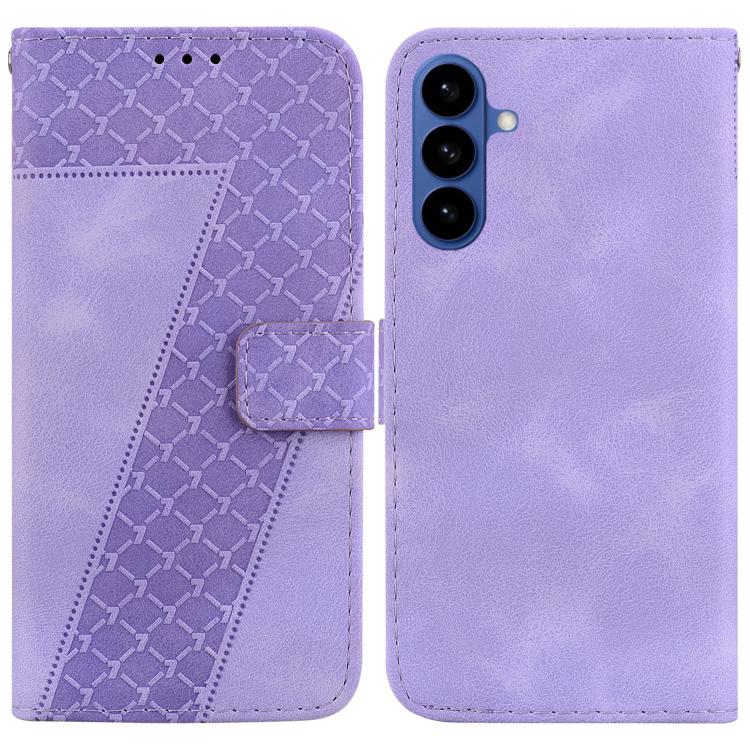 Custodia per telefono in pelle goffrata a sette forme, For Samsung Galaxy S26+ 5G, For Samsung Galaxy S26 Edge 5G, For Samsung Galaxy S26 Ultra 5G, For Samsung Galaxy S26 5G