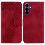 Custodia per telefono in pelle goffrata a sette forme, For Samsung Galaxy S26+ 5G, For Samsung Galaxy S26 Edge 5G, For Samsung Galaxy S26 Ultra 5G, For Samsung Galaxy S26 5G