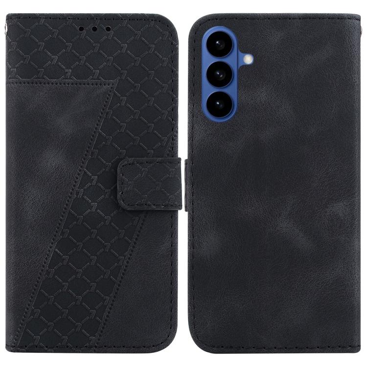 Custodia per telefono in pelle goffrata a sette forme, For Samsung Galaxy S26+ 5G, For Samsung Galaxy S26 Edge 5G, For Samsung Galaxy S26 Ultra 5G, For Samsung Galaxy S26 5G