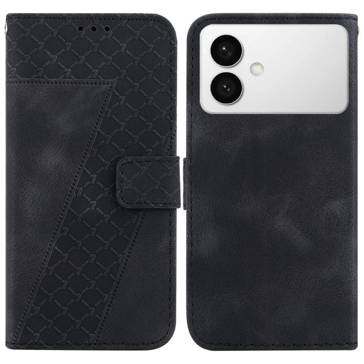 Custodia per telefono in pelle goffrata a sette forme, For Samsung Galaxy S26+ 5G, For Samsung Galaxy S26 Edge 5G, For Samsung Galaxy S26 Ultra 5G, For Samsung Galaxy S26 5G