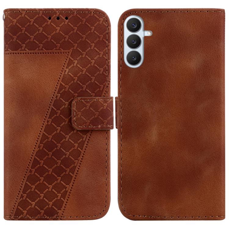 Custodia per telefono in pelle goffrata a sette forme, For Samsung Galaxy S26+ 5G, For Samsung Galaxy S26 Edge 5G, For Samsung Galaxy S26 Ultra 5G, For Samsung Galaxy S26 5G
