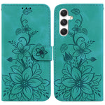 Custodia per telefono in pelle goffrata Giglio, For Samsung Galaxy S26 5G, For Samsung Galaxy S25 FE 5G, For Samsung Galaxy S25 Edge 5G, For Samsung Galaxy S25 5G