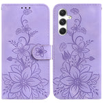 Custodia per telefono in pelle goffrata Giglio, For Samsung Galaxy S26 5G, For Samsung Galaxy S25 FE 5G, For Samsung Galaxy S25 Edge 5G, For Samsung Galaxy S25 5G
