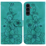 Custodia per telefono in pelle goffrata Giglio, For Samsung Galaxy S26 5G, For Samsung Galaxy S25 FE 5G, For Samsung Galaxy S25 Edge 5G, For Samsung Galaxy S25 5G