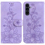 Custodia per telefono in pelle goffrata Giglio, For Samsung Galaxy S26 5G, For Samsung Galaxy S25 FE 5G, For Samsung Galaxy S25 Edge 5G, For Samsung Galaxy S25 5G