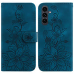 Custodia per telefono in pelle goffrata Giglio, For Samsung Galaxy S26 5G, For Samsung Galaxy S25 FE 5G, For Samsung Galaxy S25 Edge 5G, For Samsung Galaxy S25 5G
