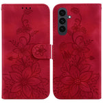 Custodia per telefono in pelle goffrata Giglio, For Samsung Galaxy S26 5G, For Samsung Galaxy S25 FE 5G, For Samsung Galaxy S25 Edge 5G, For Samsung Galaxy S25 5G