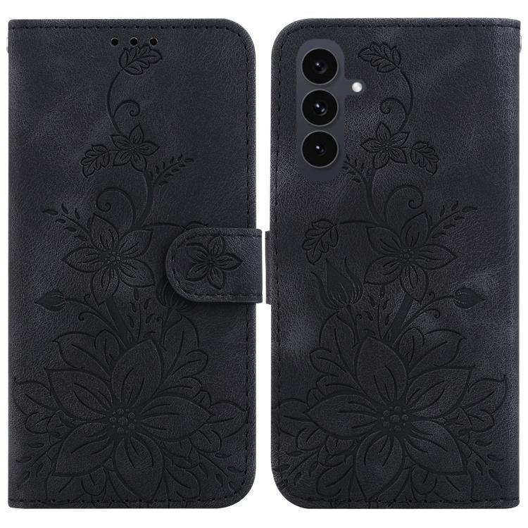 Custodia per telefono in pelle goffrata Giglio, For Samsung Galaxy S26 5G, For Samsung Galaxy S25 FE 5G, For Samsung Galaxy S25 Edge 5G, For Samsung Galaxy S25 5G