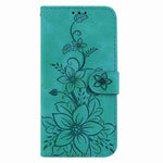 Custodia per telefono in pelle goffrata Giglio, For Samsung Galaxy S26 5G, For Samsung Galaxy S25 FE 5G, For Samsung Galaxy S25 Edge 5G, For Samsung Galaxy S25 5G