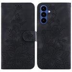 Custodia per telefono in pelle goffrata Giglio, For Samsung Galaxy S26 5G, For Samsung Galaxy S25 FE 5G, For Samsung Galaxy S25 Edge 5G, For Samsung Galaxy S25 5G