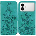 Custodia per telefono in pelle goffrata Giglio, For Galaxy S26 FE 5G, For Samsung Galaxy S26+ 5G, For Samsung Galaxy S26 Edge 5G, For Samsung Galaxy S26 Ultra 5G