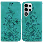 Custodia per telefono in pelle goffrata Giglio, For Galaxy S26 FE 5G, For Samsung Galaxy S26+ 5G, For Samsung Galaxy S26 Edge 5G, For Samsung Galaxy S26 Ultra 5G