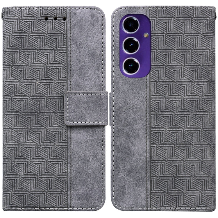 Custodia per telefono in pelle goffrata geometrica, For Samsung Galaxy S25 Ultra 5G, For Samsung Galaxy S24 FE 5G