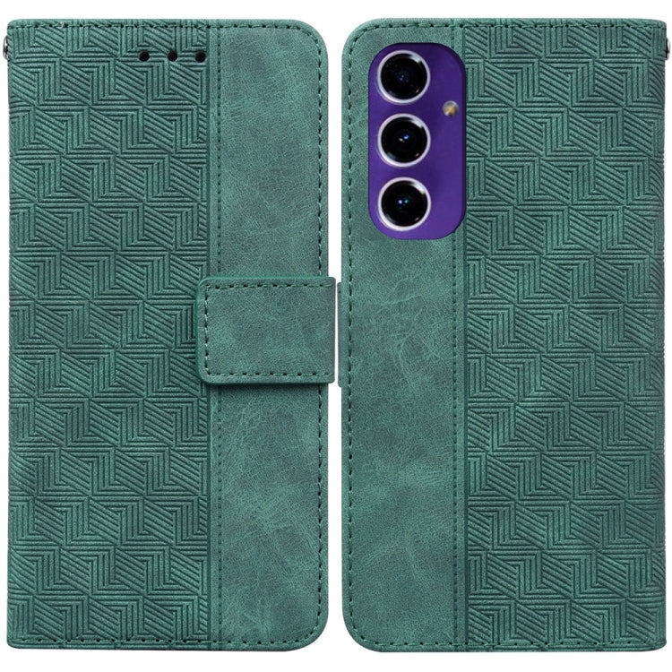 Custodia per telefono in pelle goffrata geometrica, For Samsung Galaxy S25 Ultra 5G, For Samsung Galaxy S24 FE 5G