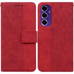Custodia per telefono in pelle goffrata geometrica, For Samsung Galaxy S25 Ultra 5G, For Samsung Galaxy S24 FE 5G