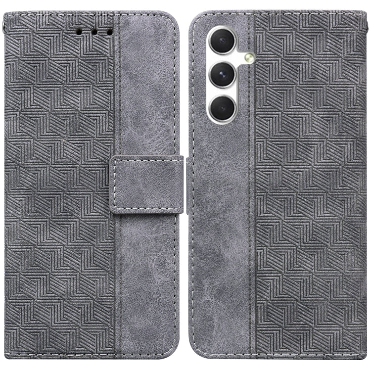 Custodia per telefono in pelle goffrata geometrica, For Samsung Galaxy S25 FE 5G, For Samsung Galaxy S25 Edge 5G, For Samsung Galaxy S25 5G, For Samsung Galaxy S25+ 5G